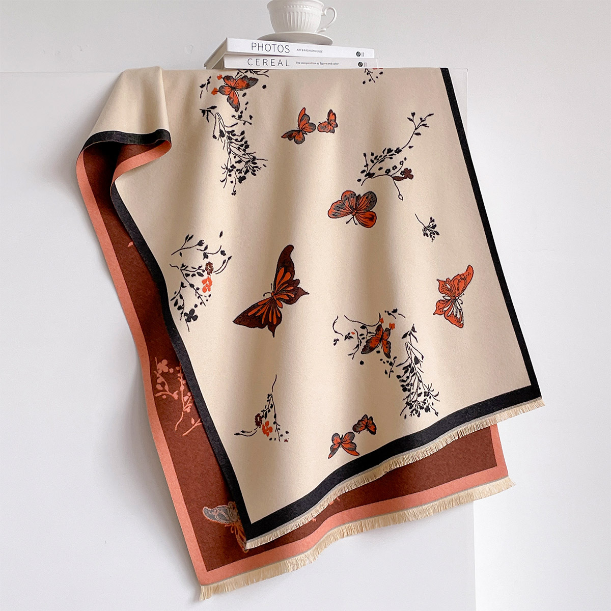 여성용 인조 캐시미어 스카프 프린지 장식 두꺼운 따뜻한 - Pashmina Wrap Large 리뷰 및 가격
