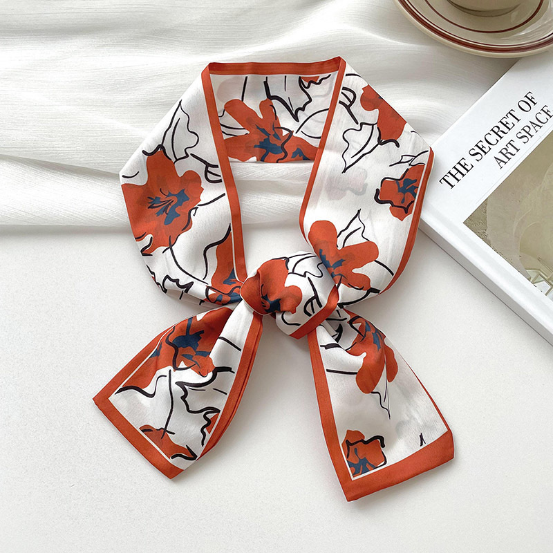 새로운 럭셔리 브랜드 모델 작은 실크 스카프 여성 헤어 - Ascot Neck Scarf 리뷰 및 가격